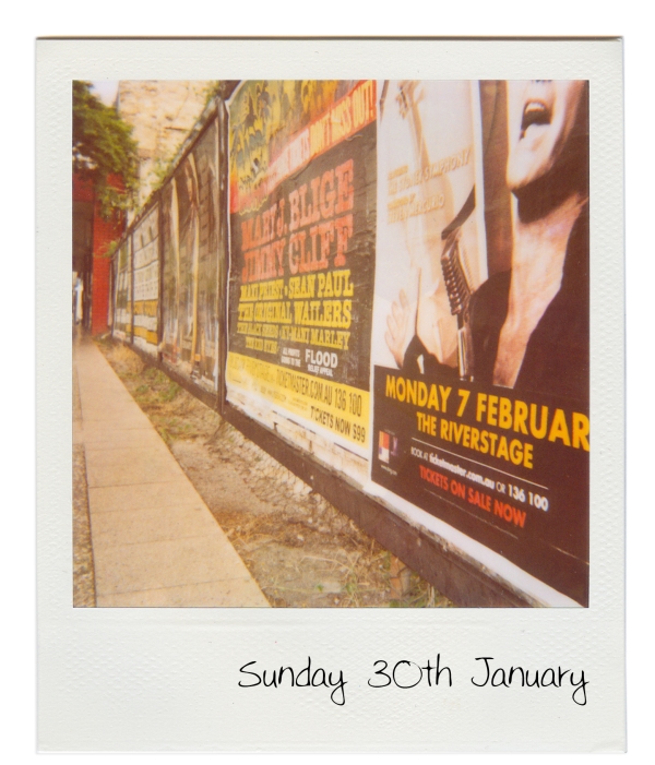 Hello Sunday Polaroid of Music Poster Wall, Fortitude Valley