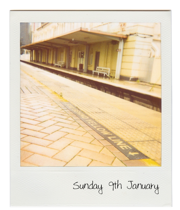 Hello Sunday Polaroid of Roma Street Station